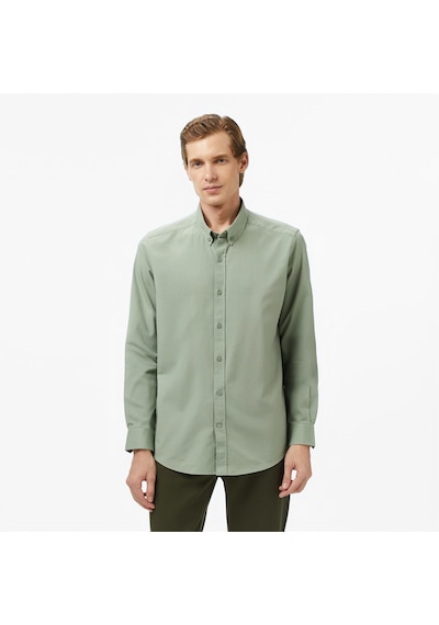 Nautica Erkek Yeşil Classic Fit Gömlek Düz W57428t Yeşil