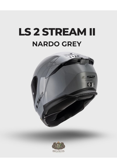 Ls 2 Stream 2 Nardo Gri Güneş Vizörlü Kapalı Kask