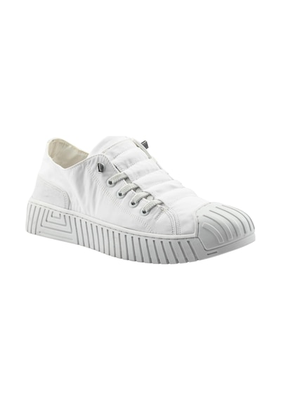 Gamelu Vıgor Unisex Lastikli Memory Foam Keten Sneaker Ayakkabı Beyaz