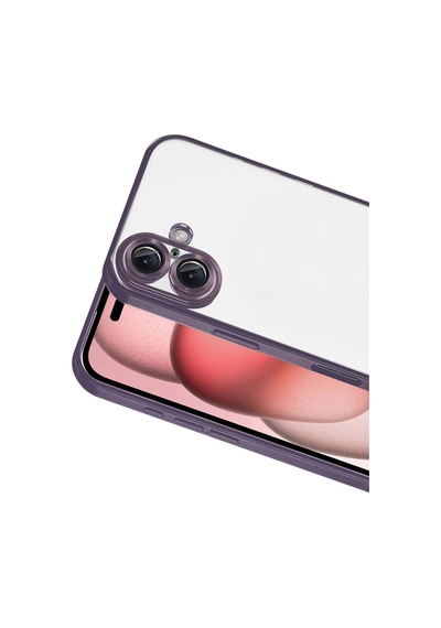 Apple İphone 17 Razer Lensli Silikon - Mor