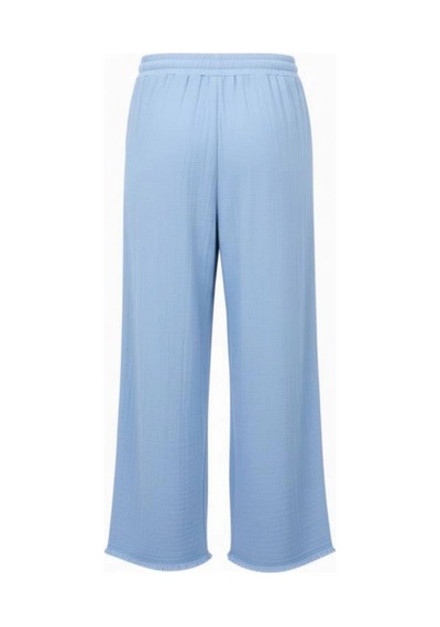 Dıanna Kadın Beli Lastikli Wide Leg Müslin Pantolon %100 Pamuk Geniş Bol Paça Rahat Ofis & Günlük Stil Bebe Mavi Dıanna Kadın Beli Lastikli Wide Leg Müslin Pantolon %100 Pamuk Geniş Bol Paça Rahat Ofis & Günlük Stil Bebe Mavi