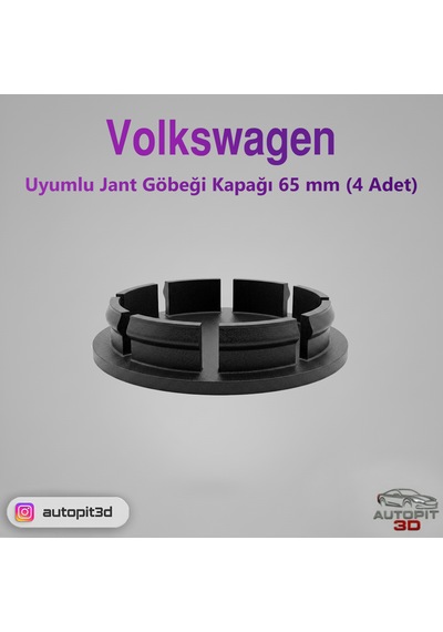 Volkswagen Uyumlu Jant Göbeği Kapağı 65 Mm 4 Adet