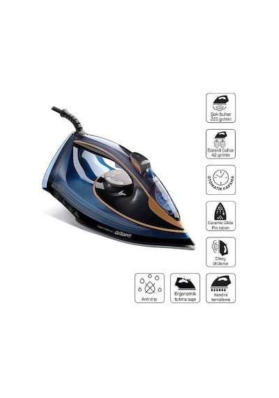 Arzum AR6052 Steamlux 3000 W  Seramik Taban Buharlı Ütü