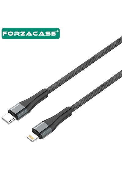 Forzacase Fc853 18w 3a Type-c To Lightning Örgülü Şarj Ve Data Kablosu 1 M