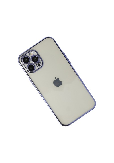Apple iPhone Uyumlu,  12 Pro Max Kılıf Razer Lensli Silikon - Mor