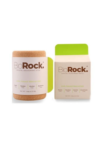 Biorock Crystal Deodorant Stick 120 Gr Yedek Crystal Refill Plastiksiz Doğa Dostu 2'li Ekonomik Set