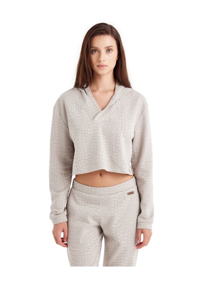 Blackspade Kadın Sweatshirt 60510 - Krem