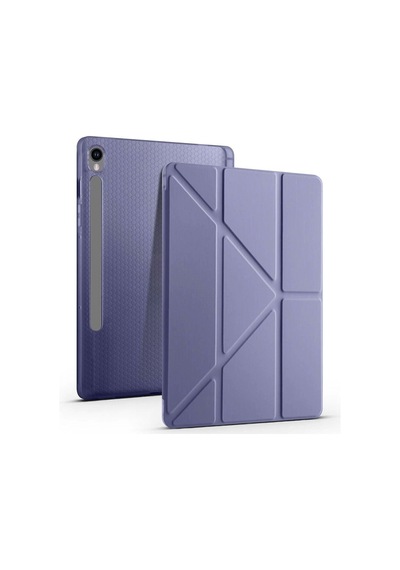 Galaxy Uyumlu Tab S9 Kılıf Zore Tri Folding Kalem Bölmeli Standlı Kılıf