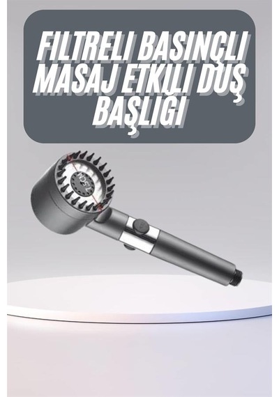 Yüksek Performanslı Masaj Etkili Su Tasarruflu Duş Başlığı Krom Kaplama Uzun Ömürlü