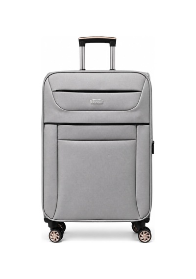 Fossil Unisex Kumaş Orta Boy Ultra Hafif Şifreli Körüklü Kendi Etrafında Dönebilen Valiz 012-02 Vizon