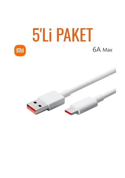 Xiaomi 120w 6a Type-c Hızlı Şarj  5 Adet