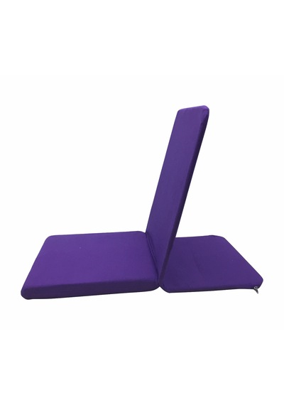 Meditasyon Sandalyesi - Sırt Destekli Yer Minderi - Backjack - Yoga Sandalyesi - Yoga Minderi Mor