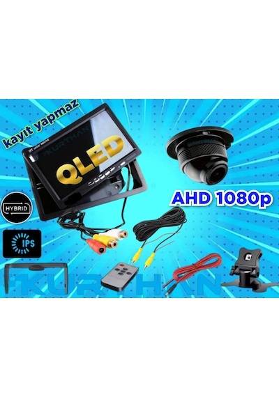 7inç Qled Ips Ekran Ve 1 Adet 4 3 Cm Ahd 1080p Kamera 12v