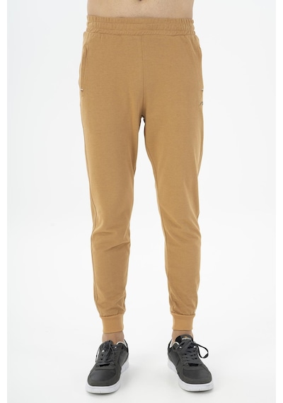 Maraton Sportswear Regular Erkek Ribana Paça Basic Koyu Bej Eşofman Altı 20922-koyu Bej Koyu Bej