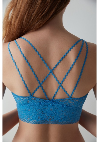 Penti Tina Dantelli Mavi Bralet Mavı Mavi