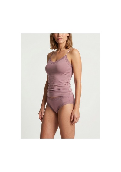 Auw Kadın Ayarlı Askılı Dantelli V Yaka Atlet Ve Slip Külot Takım 2'li - Lace&love Siyah,gül Kurusu
