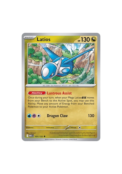 Latios 101/132 Mega Evolution Kartı Mint