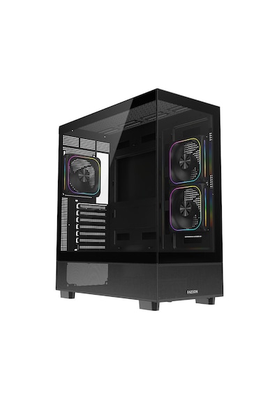Fazeon F17 850w 80+ Bronze Argb 3x120mm Fanlı Atx Siyah Gamıng Kasa
