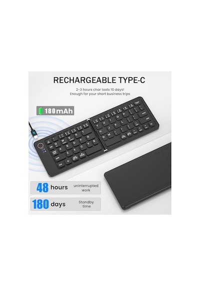 Katlanabilir Bluetooth Klavye Ultra İnce Taşınabilir Cep Boyutu Şarj Edilebilir Kablosuz Seyahat Klavyesi İos Android Windows İle Uyumlu Akıllı Telefon Tablet İpad İphone Dizüstü Bilgisayar İçin Katlanabilir Bluetooth Klavye Ultra İnce Taşınabilir Cep Boyutu Şarj Edilebilir Kablosuz Seyahat Klavyesi İos Android Windows İle Uyumlu Akıllı Telefon Tablet İpad İphone Dizüstü Bilgisayar İçin