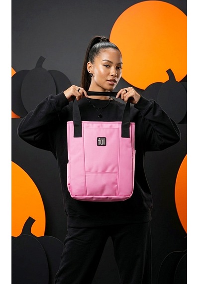 Ful - Marinella Pembe Gündelik Spor Tote Omuz Çantası Açık Pembe