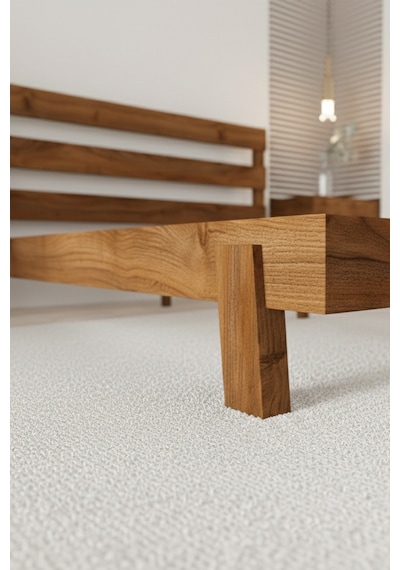 Renazzo Natura New Masif Ahşap Karyola Ve 2 Adet Komodin Ceviz 200x200 Ceviz - 200 X 200 Renazzo Natura New Masif Ahşap Karyola Ve 2 Adet Komodin Ceviz 200x200 Ceviz - 200 X 200