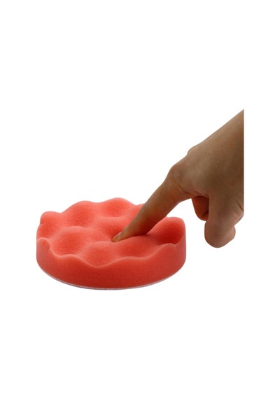 Glaswen Oto Araç Araba Pasta Cila Polisaj Yumurta Ped Sünger 115 Mm Cırtlı Parlatıcı Çizik Giderici Parlatma Pet
