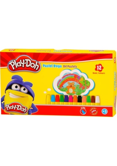 Play Doh 12 Renk Pastel Boya Karton Kutu
