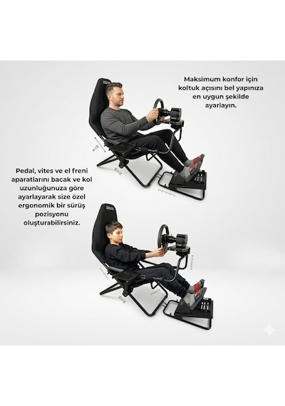 Xblos Fx16 Katlanabilir Sim Racing Kokpiti F1 / Gt