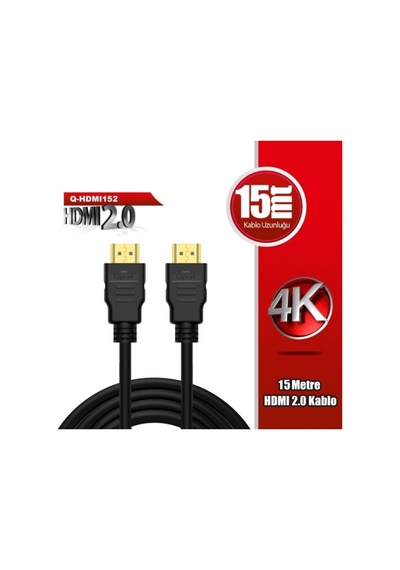 Qport Q-hdmı152 Altın Uçlu 15 Metre 4k Hdmı 2.0 Kablo