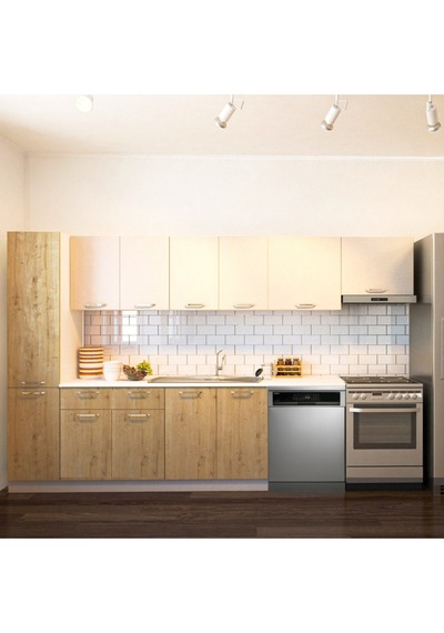 Avlonyya Hazır Mutfak Dolabı Kiler Dahil 320cm-beyaz Laminat Tezgah Dahil-bulaşıkmakinesi Yeri Mevcut Meşe Avlonyya Hazır Mutfak Dolabı Kiler Dahil 320cm-beyaz Laminat Tezgah Dahil-bulaşıkmakinesi Yeri Mevcut Meşe