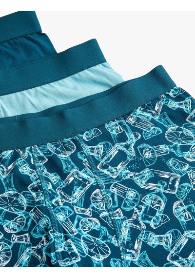 Koton 3'Lü Boxer Seti Soyut Baskılı Çok Renkli Yeşil 4Slm90054Mk Yeşil Koton 3'Lü Boxer Seti Soyut Baskılı Çok Renkli Yeşil 4Slm90054Mk Yeşil