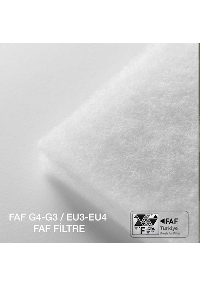 Faf Fresh Air Filter 1 M2 Elyaf Filtre 1. Kalite Marka-15-18mm Kalınlığında - Eu4 G4 Sınıfı Filtre -en779 -ıso168
