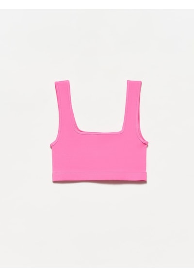 Dilvin 20167 Crop Top-ekru 001