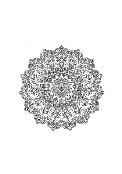 Bigpoint Baskılı Pres Tuval 30X30Cm Mandala N11.49550