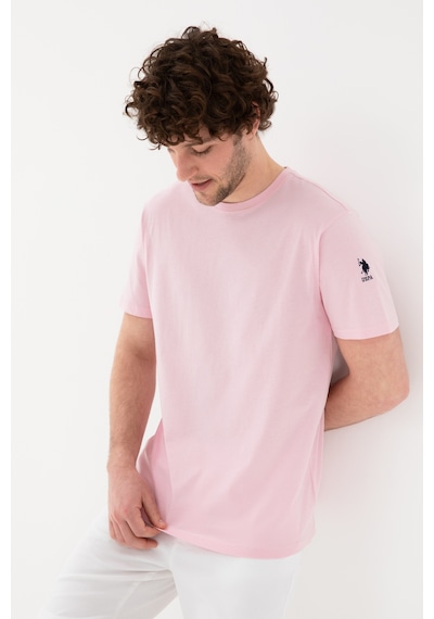 U.S. Polo Assn. Erkek Regular Fit Bisiklet Yaka Açık Pembe Basic Tişört 50305985-VR078 U.S. Polo Assn. Erkek Regular Fit Bisiklet Yaka Açık Pembe Basic Tişört 50305985-VR078