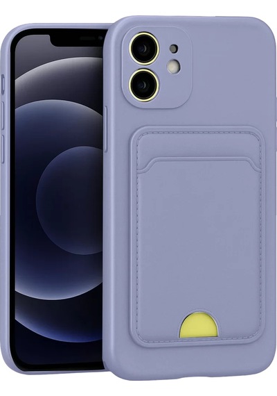 Newface Apple İphone 11 Kılıf Kelvin Kartvizitli Silikon - Lila