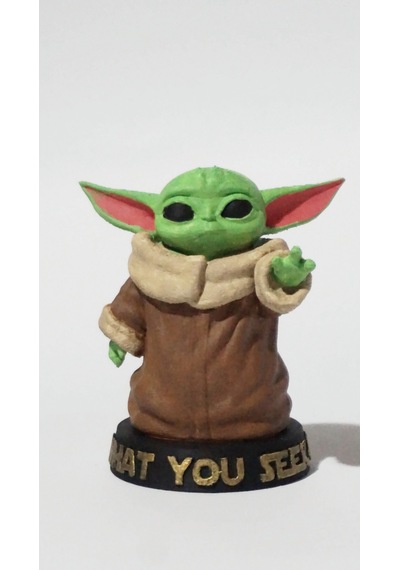 Babyyoda - Dekoratif Biblo Ve 3d Maket Obje 9cm