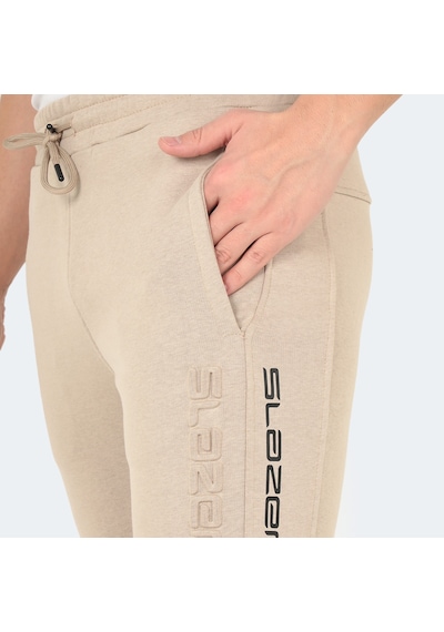 Slazenger PHILO Erkek Cepli Taş Gri Eşofman Altı