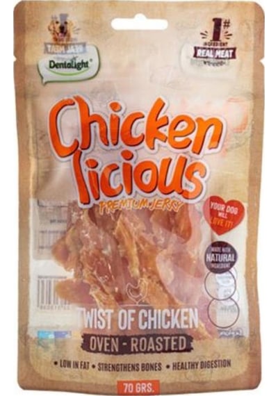 Dentalight Chicken Twist Tavuk Etli Köpek Ödül Burgu Çubuğu 70 Gr