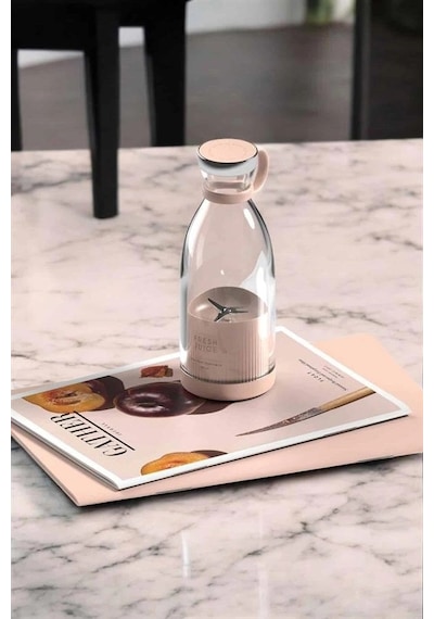 Bardak Blender Smoothie Meyve Sıkacağı Şarjlı Cam Taşınabilir
