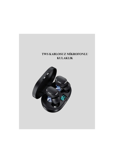 Mey İthalat Kablosuz Kulak İçi Bluetooth Kulaklık Stereo Dokunmatik Kontrollü Kulaklık