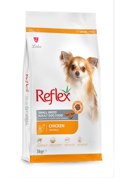 Reflex Tavuklu ve Pirinçli Küçük Irk Yetişkin Köpek Maması 3 KG