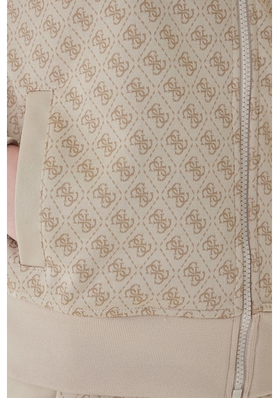 Guess Maya 4g Tam Fermuarlı Kadın Çok Renkli Sweatshirt V6rq08k2042-fnn0 Çok Renkli