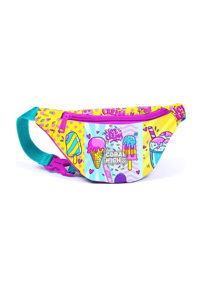 Coral High Kids Mixed Dondurma Desenli Bel Çantası 11521 Sarı