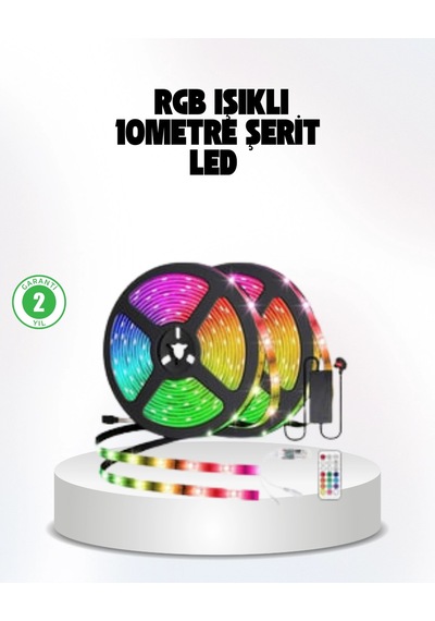 Hubrendy Tekno Müziğe Duyarlı Renkli Smart Şerit Led Işık Usb Bağlantılı Ambiyans Aydınlatma