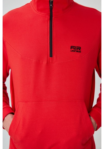 Tommy Life Herbert Fiesta - Siyah Dik Yaka Eşofman Takım - 85233 Kırmızı - Siyah