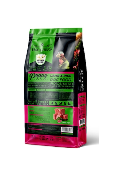 Dog Chefs Kuzu Etli ve Pirinçli Yavru Köpek Maması 15 KG