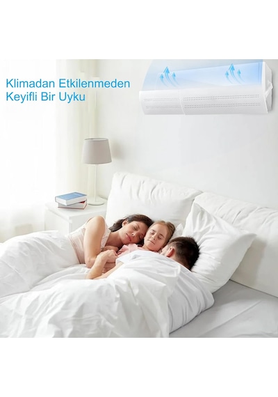 Hymark Ayarlanabilir Delikli Klima Hava Yönlendirici 58-105 Cm Klima Çarpması Siperliği Aparatı