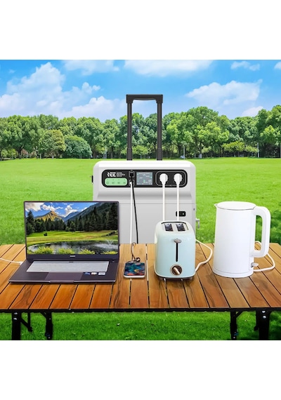 IEETEK 5120WH Taşınabilir Elektrik Güç Kaynağı %99.99 MPPT BMS Çoklu Koruma Kablosuz Şarj - SH4000