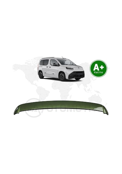 Toyota Proace City Bagaj Üstü Spoiler Haki Yeşil Knq Boyalı 2024 Model Ve Sonrası